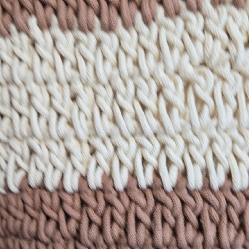a new day Brown and Cream Woven Tote - Picture 4 of 9